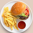Burger and Fries
